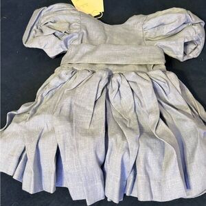 Dusty Blue Fabric Dress